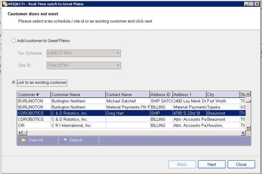 Real-Time Synch - Preview - link to customer