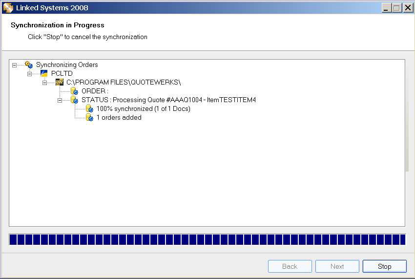 Step 3 - Synch
